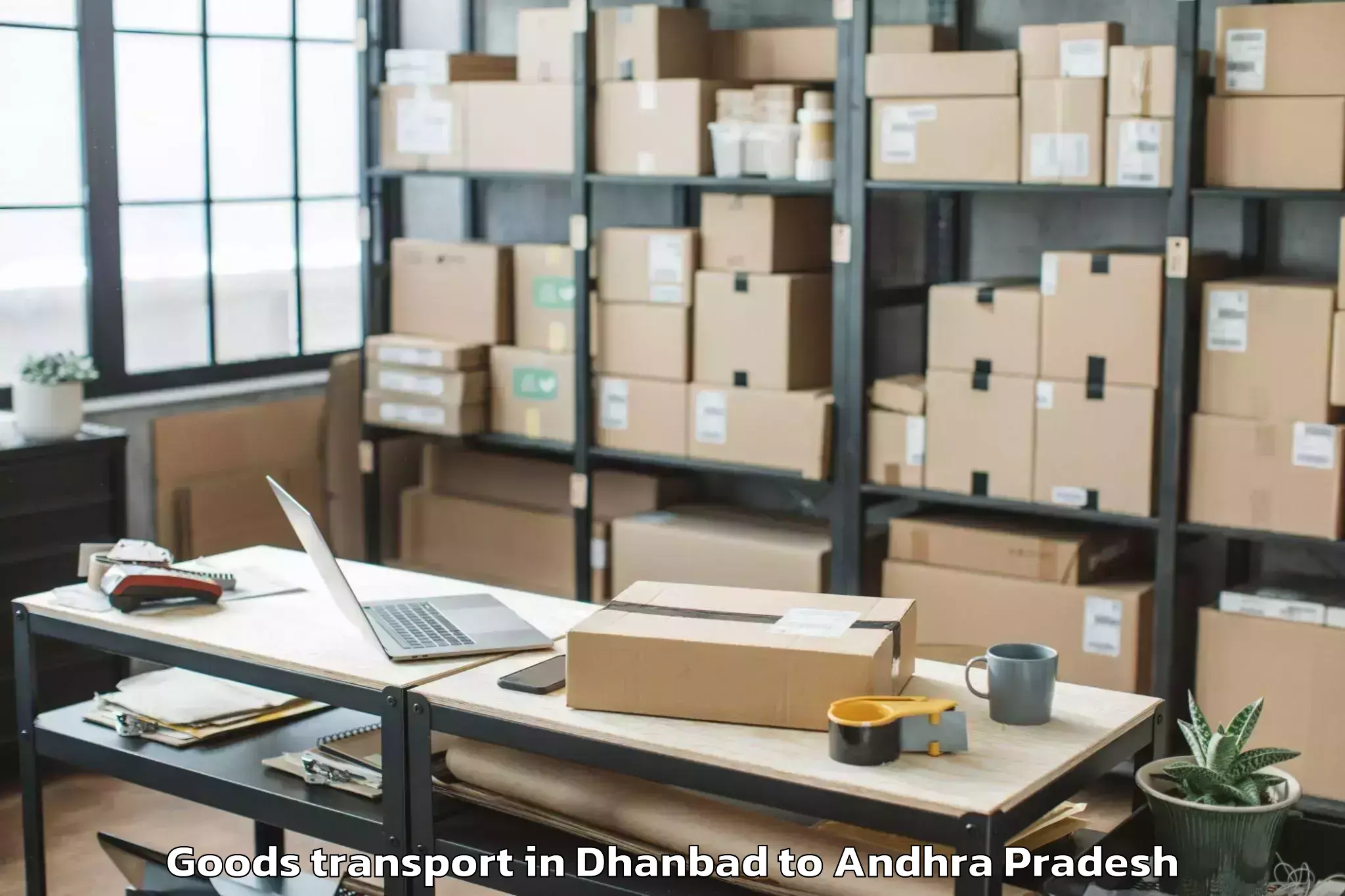 Book Your Dhanbad to Ojili Goods Transport Today